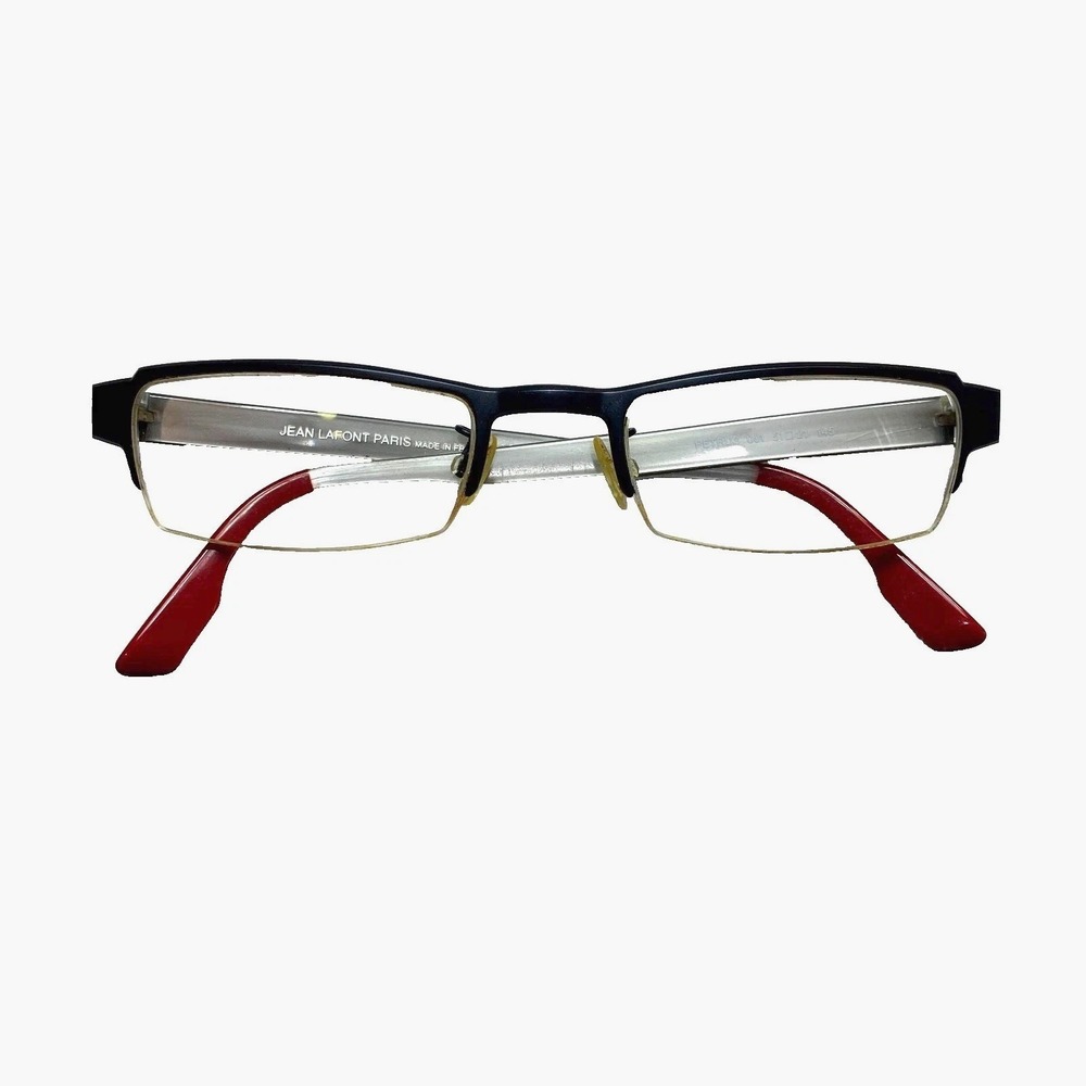 Jean Lafont Paris Eyeglasses PETRUS 001 Titanium Gray Black Red  51-21-145